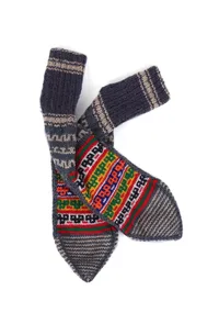 Anchor Grey Woolen Knitted Multicolor Winter Socks image 2
