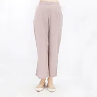 Set of 2 - Light Grey Cotton Slub Kurta And Palazzo Set image 5