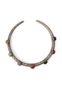 Colorful Glass Stone Ornate Hasli image 2