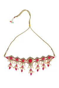 Riwaayat Hexagon Kundan Earrings image 2