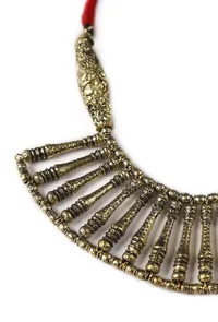Mayurakshi German Silver Necklace image 3