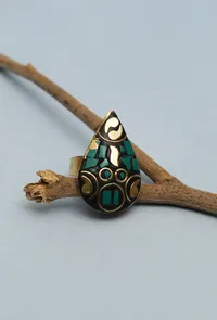 Laq Fashionable Light Weight Multi color Ring image 2