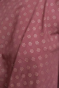 Plum Hand-Block Printed Asymmetrical Short Kurta image 4