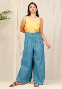 Set Of 2: Surya Spaghetti Top With Asmani Plazzo image 1