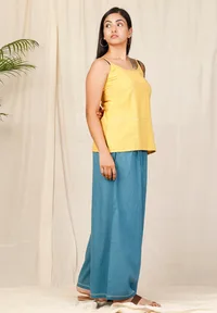 Set Of 2: Surya Spaghetti Top With Asmani Plazzo image 3