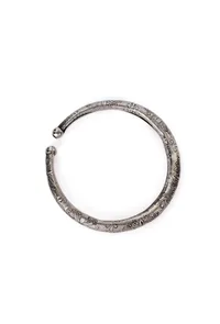 German Silver Designer Antique Look Flower Design Traditional Kada Anklet image 2