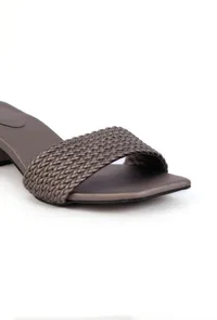 Ivon Grey Cruelty Free Leather Heels image 6