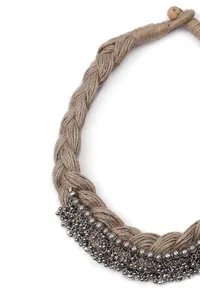 German Silver With Gunguru Jute Necklace Set image 5