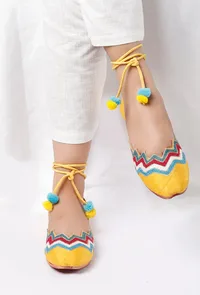 Umang Resham Work Juttis image 2