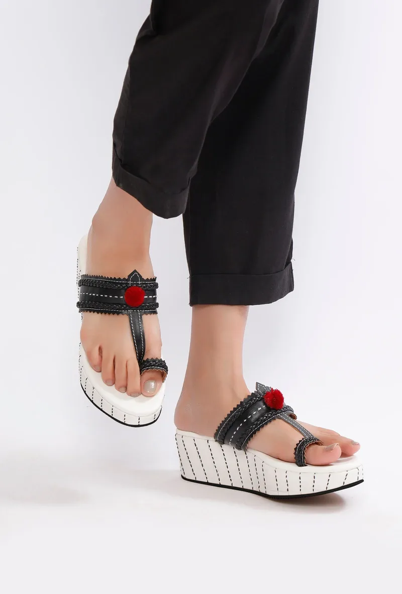 Back to School Kolhapuri Inspired Wedges