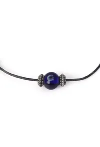 Adjustable Evil Eye Protection Anklet with Nazar Battu Black Thread image 3