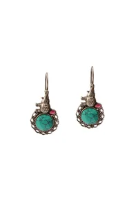 Turquoise Elephant Parade Earrings image 2