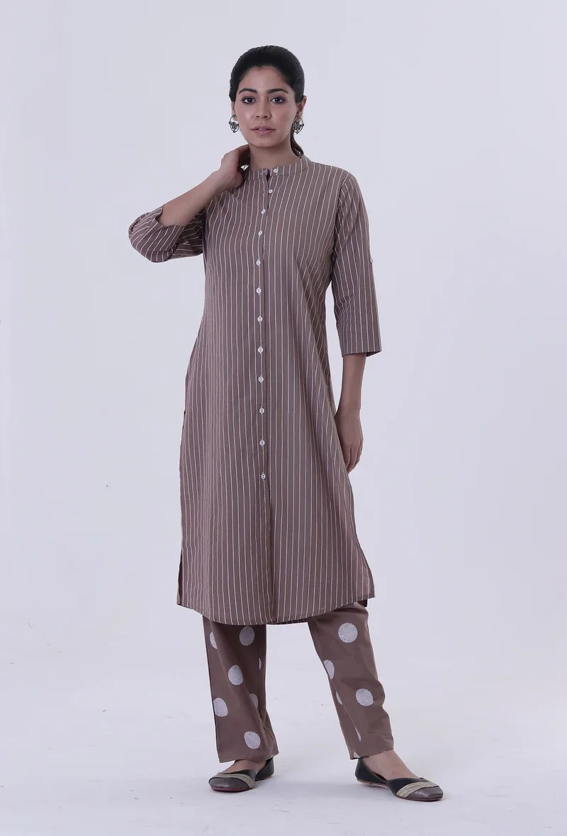 Cinereous Cotton Kurti