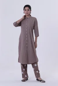 Cinereous Cotton Kurti image 1