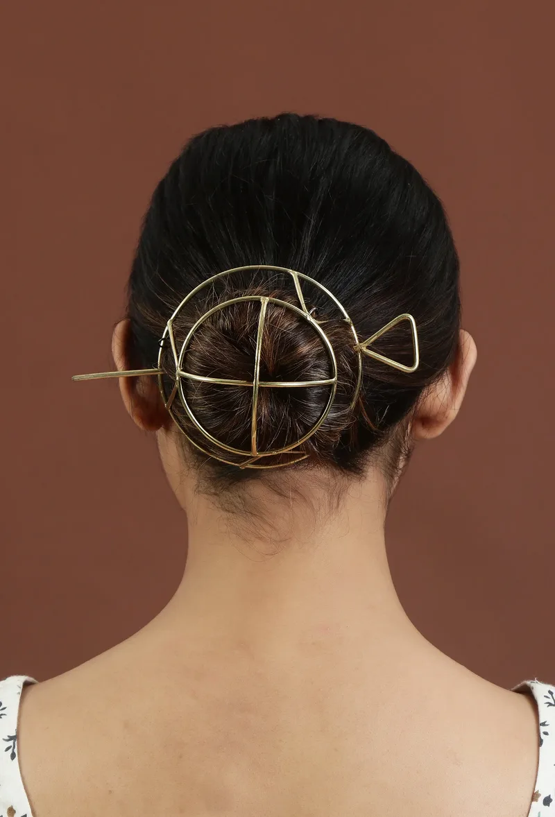 Golden Twin Dome Brass Juda Pin