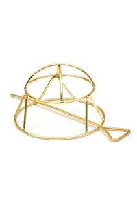 Golden Twin Dome Brass Juda Pin image 2