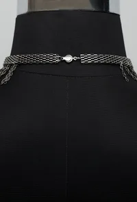 Alice silver plated brass Chain Necklace image 3