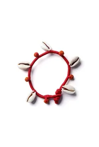 Seashells And Red Thread Anklet image 2