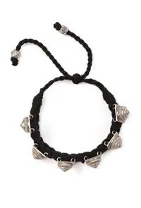 Black and silver Motif Tribal Bracelet image 3