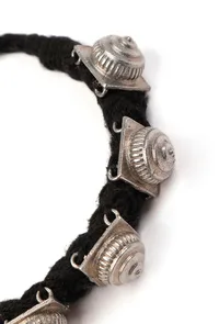Black and silver Motif Tribal Bracelet image 4