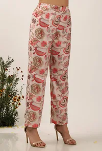 Ambi Floral Chintz Narrow Fit Pants image 2