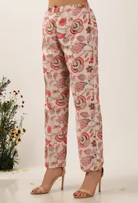 Ambi Floral Chintz Narrow Fit Pants image 3