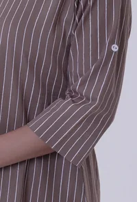 Set Of 2: Cinereous Cotton Kurti With Palazzo Set image 6