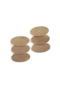 Trio Oval Brass Earrings image 3