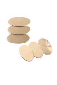 Trio Oval Brass Earrings image 4