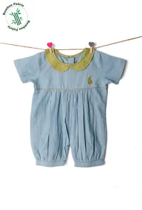 Baby Blue Bamboo Romper image 1