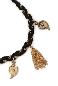 Black and Gold Anklet image 3