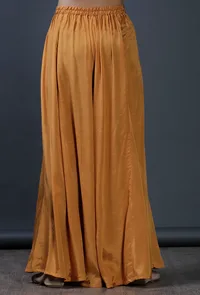 Mustard Yellow Modal Viscose Pallazo image 4