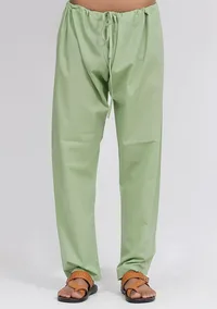 Set of 3: Mint Green Dobby Nehru Jacket With Mint Green Cotton Kurta and Pajama image 6