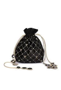 Black Velvet Potli Bag image 2