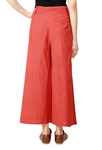 Red Cotton Culottes image 3