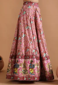 Anika Allover Kalamkari Kalidar Skirt image 2