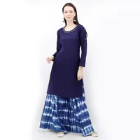 Cobalt Blue Cotton Slub Kurta image 1