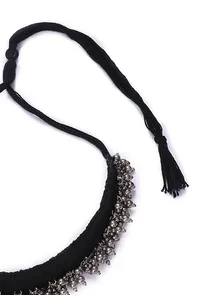 Black with Silver Beads Kutch Choker image 5
