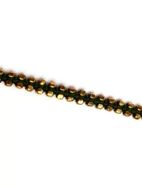 Set Of 2- Trisha Green German Silver Anklets image 4