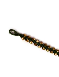 Set Of 2- Trisha Green German Silver Anklets image 5