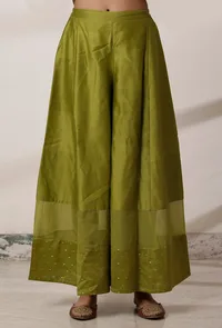 Olive Green Kali Palazzo image 1