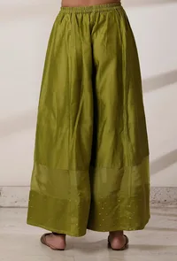 Olive Green Kali Palazzo image 4