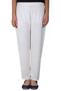 White & red clamp dyed pure wool shawl image 5