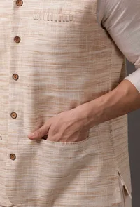 Beige Waist Coat image 6
