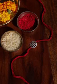 Auspicious Swastik Rakhi image 1