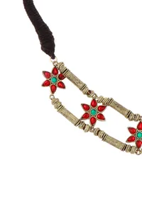 Double Layered Gold Plated German Silver Necklace image 3