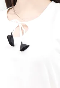 Black Handblocked Gota Work Cotton Kurta And Palazzo Set image 6