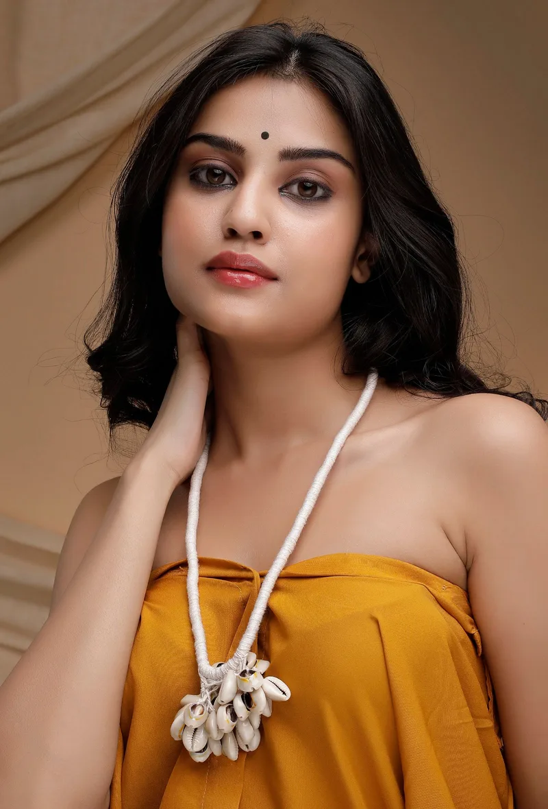 White Cowrie Shell Tribal Necklace