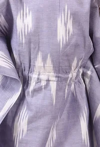 Light Blue Ikat Kaaftan image 5