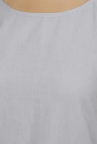 Powder Blue Cotton Khaadi Straight Slip Kurta image 5